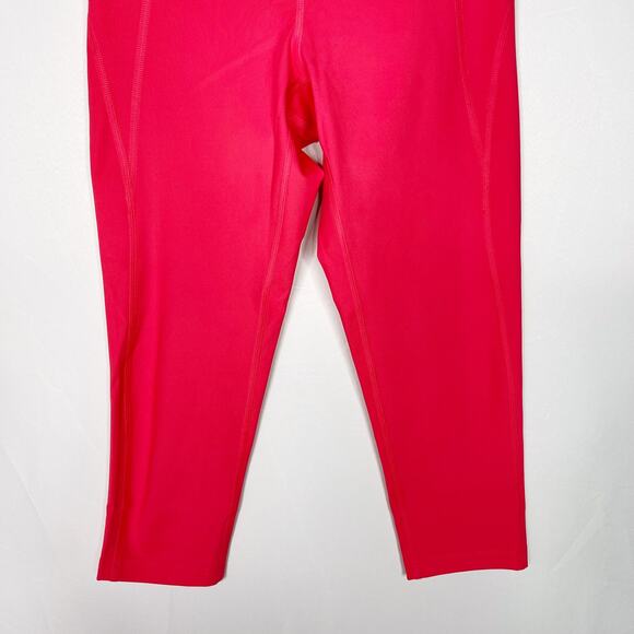 Girlfriend Collective Small S Pink Geranium High Rise Cropped Leggings Workout - Picture 4 of 10